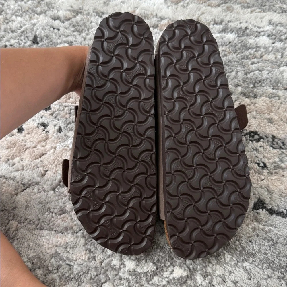 Birkenstock Tan Double Buckle Sandals - Picture 3 of 4